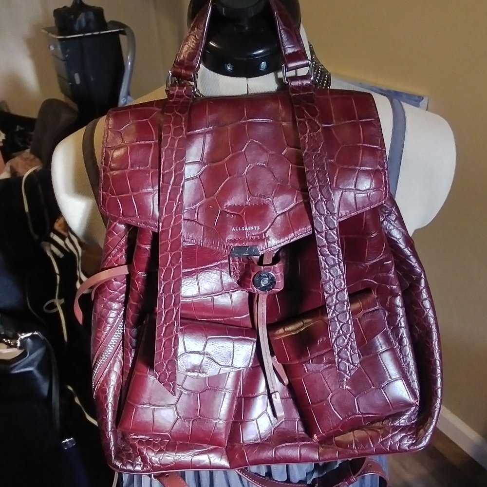 All Saints Leather backpack